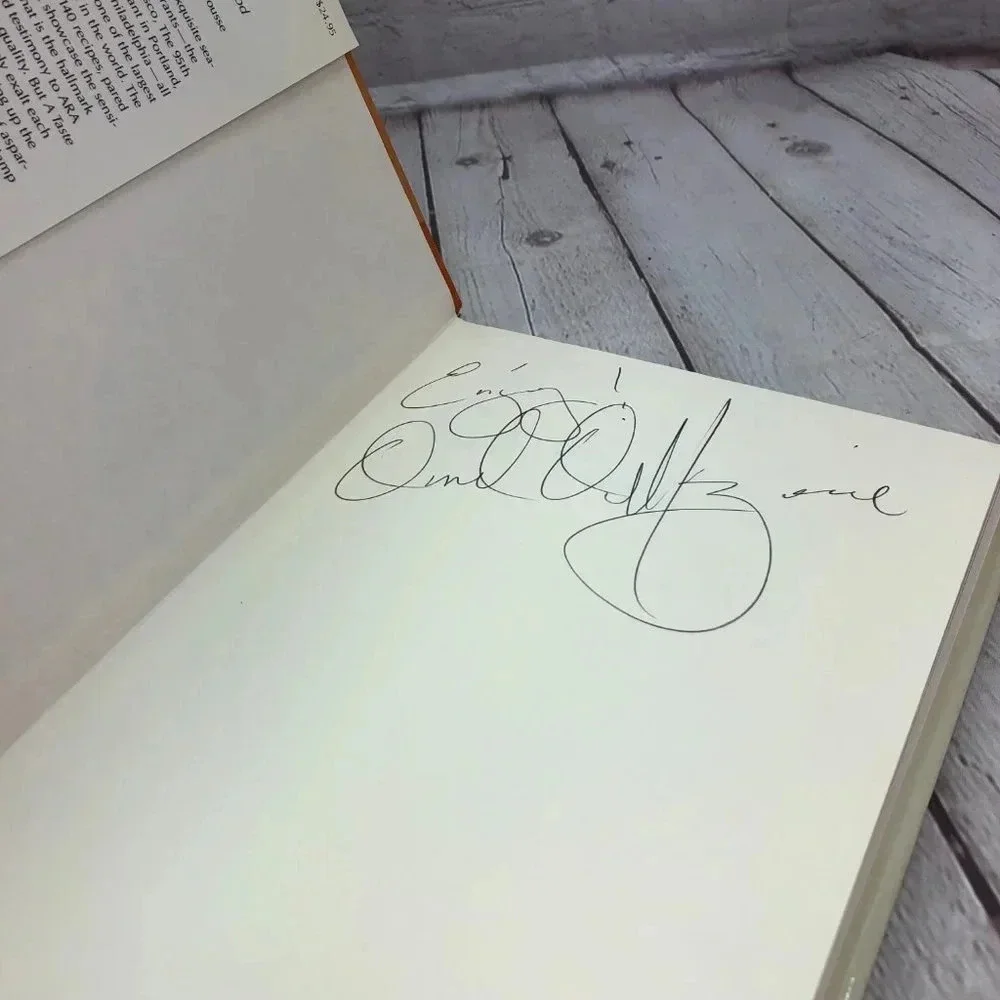 vintage cookbook a taste for all seasons 1990 autographed